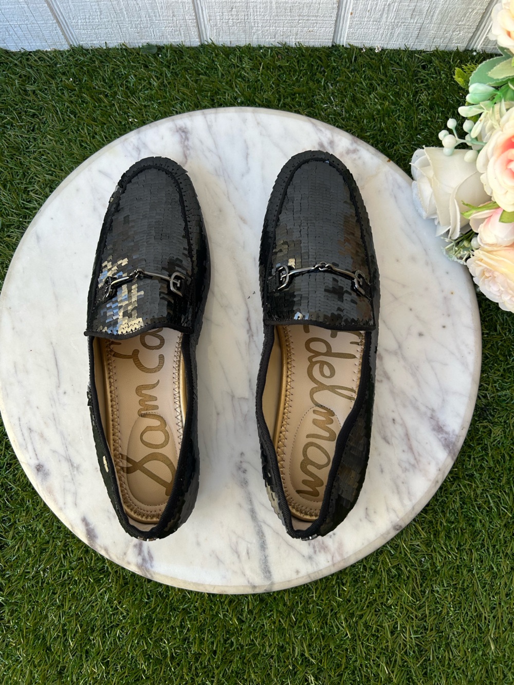 Sam Edelman Women's Loraine Loafer
Color: Black Sequin size 6 new/no box - Picture 12 of 16